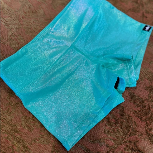 Shimmer teal WOD Bottom workout shorts. Size small. - Picture 2 of 2